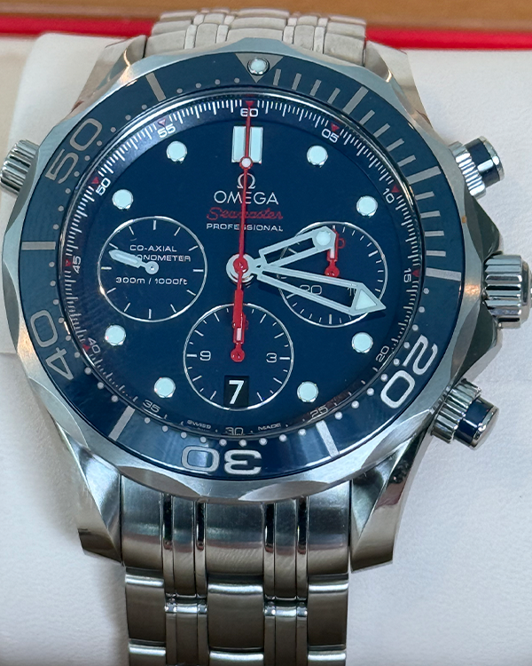 2021 Omega Seamaster Diver 300M 44MM Blue Dial Steel Bracelet (212.30.44.50.03.001)