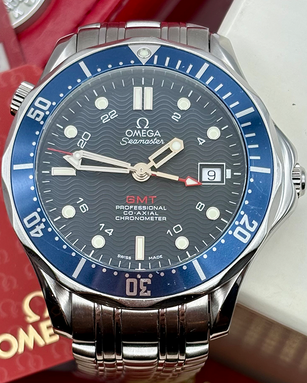 2007 Omega Seamaster Diver 300M 41MM Blue Dial Steel Bracelet (2535.80.00)