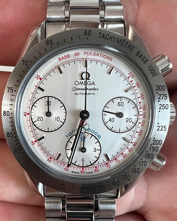 Omega Speedmaster "Torino Olympic" L.E. 39MM White Dial Steel Bracelet (3538.30)