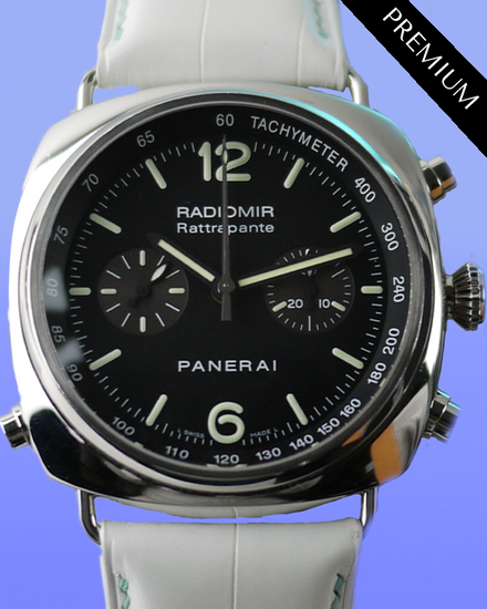 Panerai Radiomir Rattrapante 45MM Black Dial Leather Strap (PAM00214)