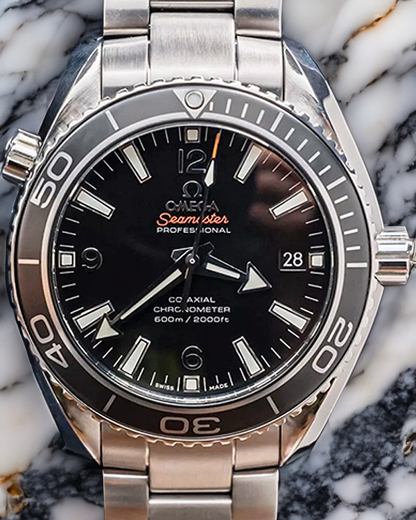 2012 Omega Seamaster Planet Ocean 600M 42MM Black Dial Steel Bracelet (232.30.42.21.01.001)