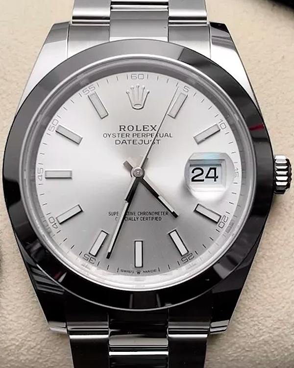 2023 Rolex Datejust 41MM Silver Dial Oyster Bracelet (126300)