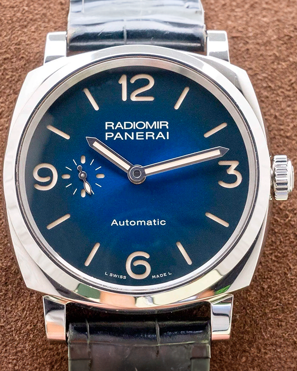 Panerai Radiomir 1940 3 Days 42MM Blue Dial Leather Strap (PAM00933)