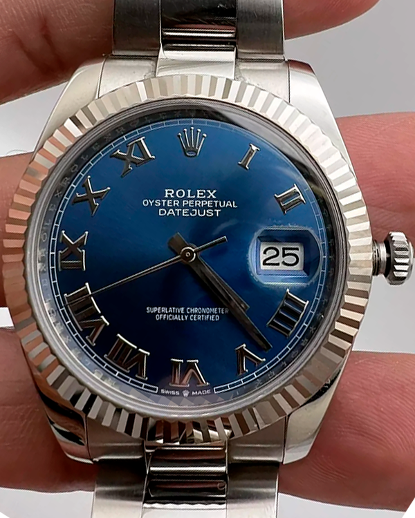 2017 Rolex Datejust 41MM Blue Dial Oyster Bracelet (126334)