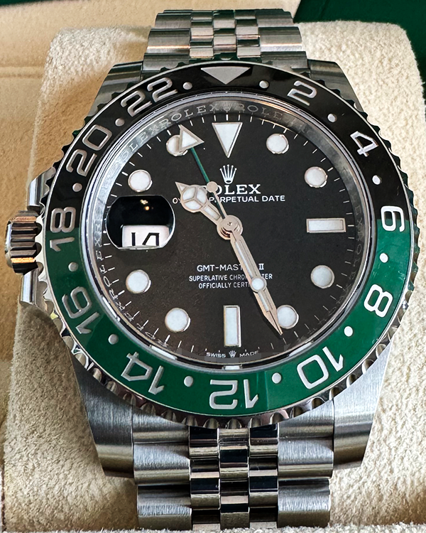 2024 Rolex GMT-Master II "Sprite" 40MM Black Dial Jubilee Bracelet (126720VTNR)