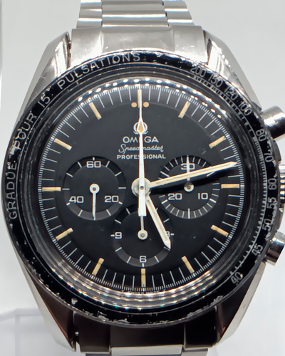 Omega Speedmaster 42MM Black Dial Steel Bracelet (145.022)