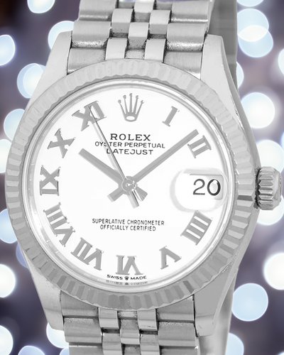 2023 Rolex Datejust 31MM White Dial Super Jubilee Bracelet (278274)