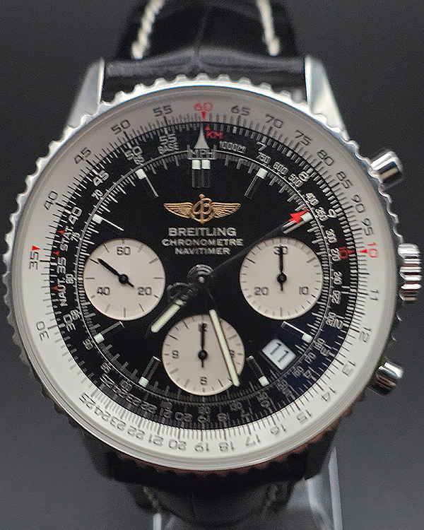 Breitling Navitimer 01 41.8MM Black Dial Leather Strap (A2332212/B635)