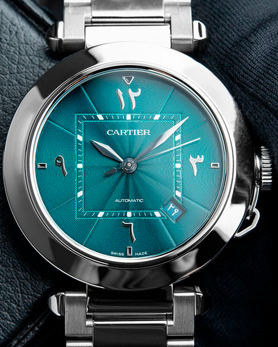 2023 Cartier Pasha De Cartier L.E. 41MM Turquoise Dial Steel Bracelet (WSPA0042)