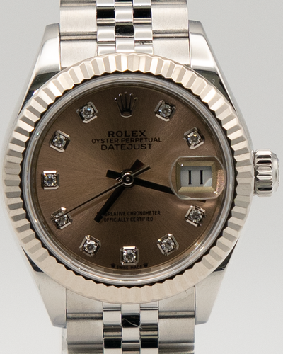 2021 Rolex Lady-Datejust 28MM Pink Dial Jubilee Bracelet (279174)