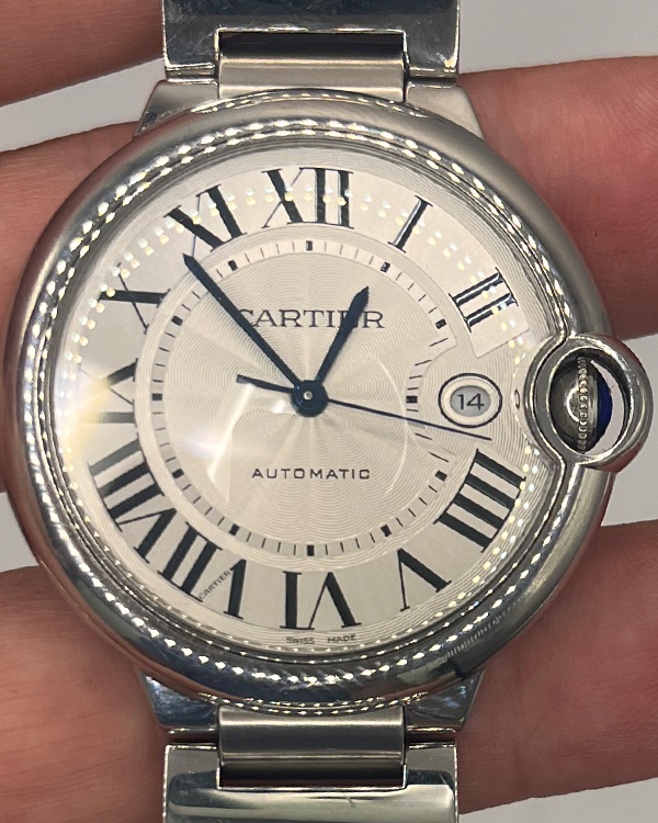 2023 Cartier Ballon Bleu De Cartier 42MM Silver Dial Steel Bracelet (CRWSBB0049 3765)