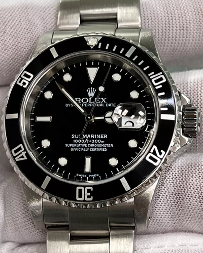 2003 Rolex Submariner Date 40MM Black Dial Oyster Bracelet (16610)