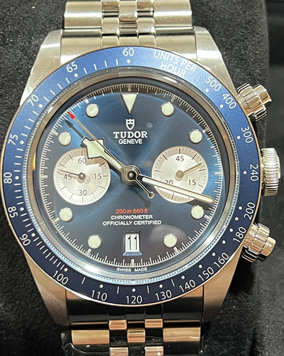 2024 Tudor Black Bay Chrono "Boutique Edition" 41MM Blue Dial Steel Bracelet (79360B)