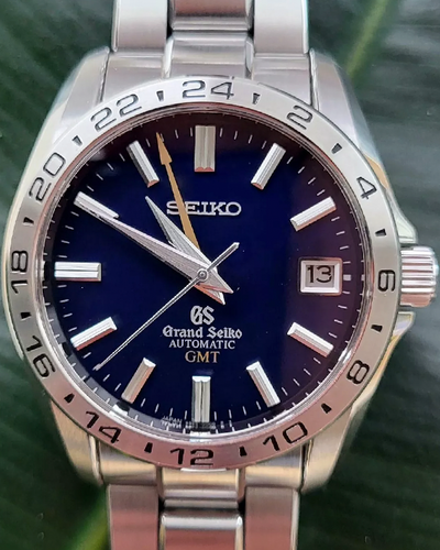 Rare Grand Seiko Automatic GMT L.E. 39.2MM Blue Dial Steel Bracelet (SBGM029)