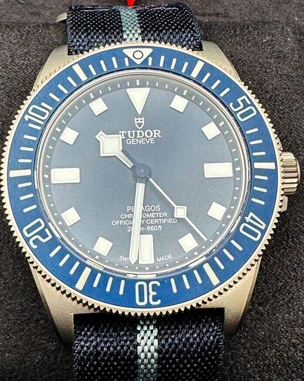 2021 Tudor Pelagos FXD 42MM Blue Dial Textile Strap (M25707B/21)