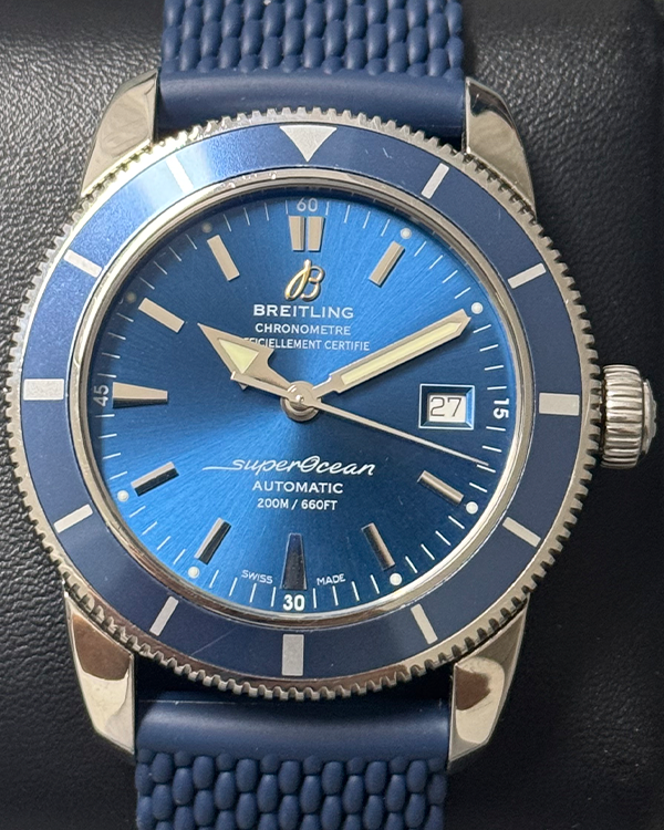 2016 Breitling Superocean Heritage 42MM Blue Dial Rubber Strap (A17321)