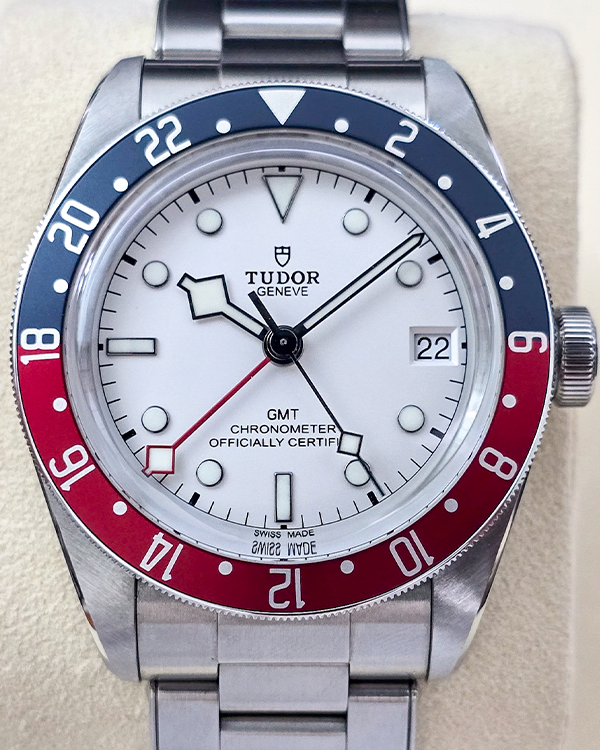 No Reserve - 2024 Tudor Black Bay GMT "Pepsi" 41MM White Dial Steel Bracelet (79830RB)