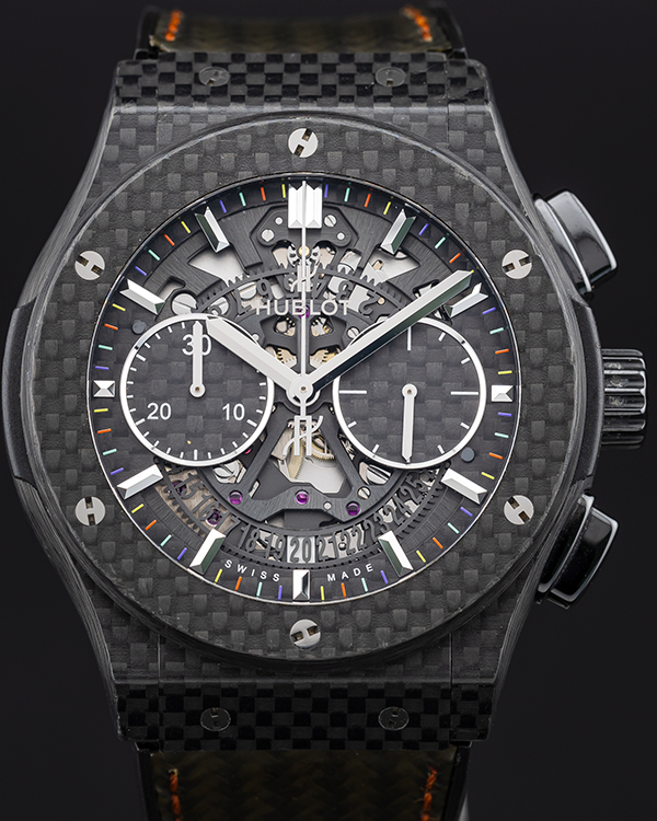 2019 Hublot Classic Fusion Aerofusion  "Best Buddies" L.E. 1/100 45MM Skeleton Dial Carbon Fiber/Rubber Strap (525.QX.1799.QR.BBE15)