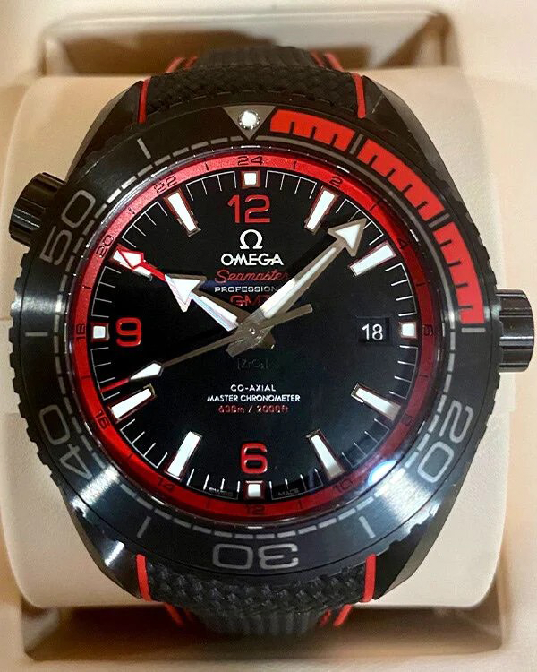 Omega Seamaster Planet Ocean 45.5MM Black Dial Rubber/Textile Strap (215.92.46.22.01.003)