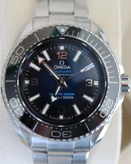 2022 Omega Seamaster Planet Ocean Ultra Deep 6000M 45.5MM Blue Dial Steel Bracelet (215.30.46.21.03.001)