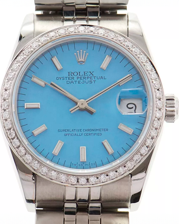 Rolex Datejust 31MM Robin Egg Blue Dial Jubilee Bracelet (68240)