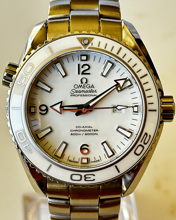 Omega Seamaster Planet Ocean 37.5MM White Dial Steel Bracelet (232.30.38.20.04.001)