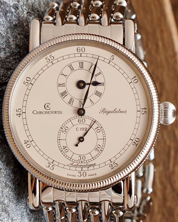 Chronoswiss Regulator 38MM White Dial Steel Bracelet (CH1223)