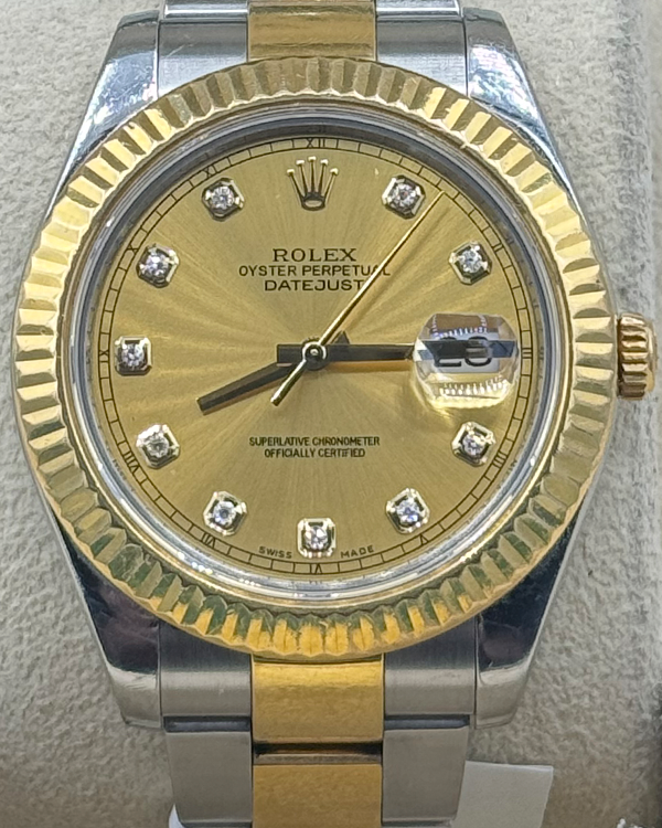 Rolex Datejust II 41MM Champagne Dial Two-Tone Bracelet (116333)