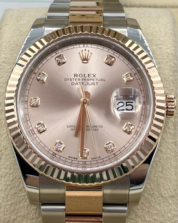 2017 Rolex Datejust 41MM Sundust Dial Two-Tone Bracelet (126331)