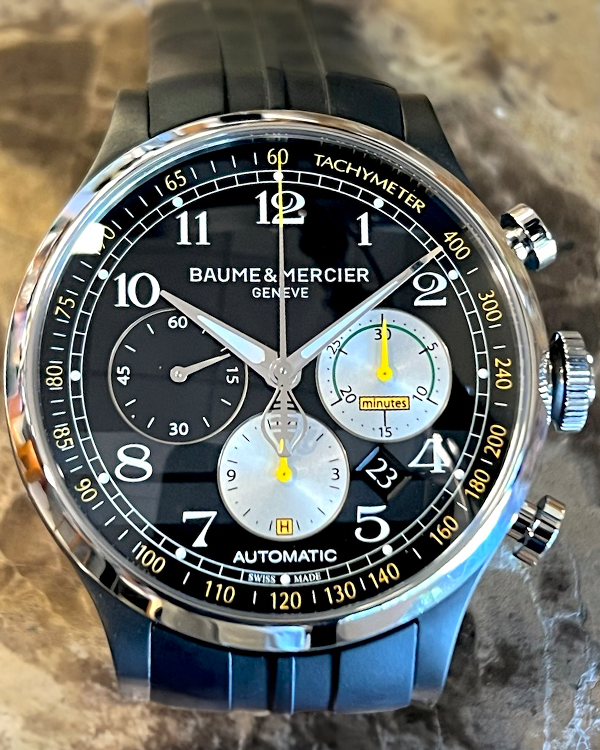 2019 Baume & Mercier Capeland "Shelby Cobra" L.E. 43MM Black Dial Rubber Strap (MOA10281)