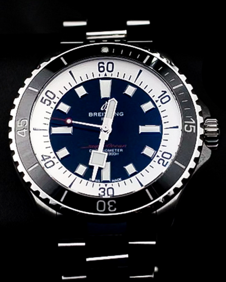 2023 Breitling Superocean 44MM Black Dial Steel Bracelet (A17376211B1A1)