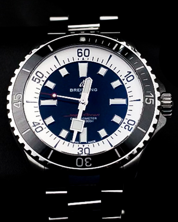 2023 Breitling Superocean 44MM Black Dial Steel Bracelet (A17376211B1A1)