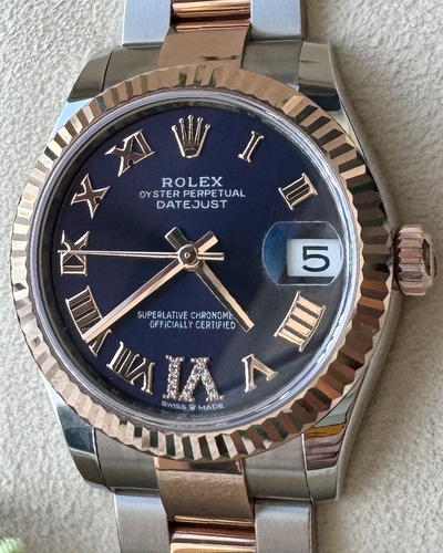 2024 Rolex Datejust 31MM Aubergine Dial Two-Tone Oyster Bracelet (278271)