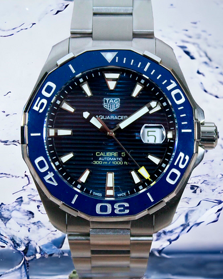 Tag Heuer Way201b.ba0927 Aquaracer Blue Dial Men's Watch