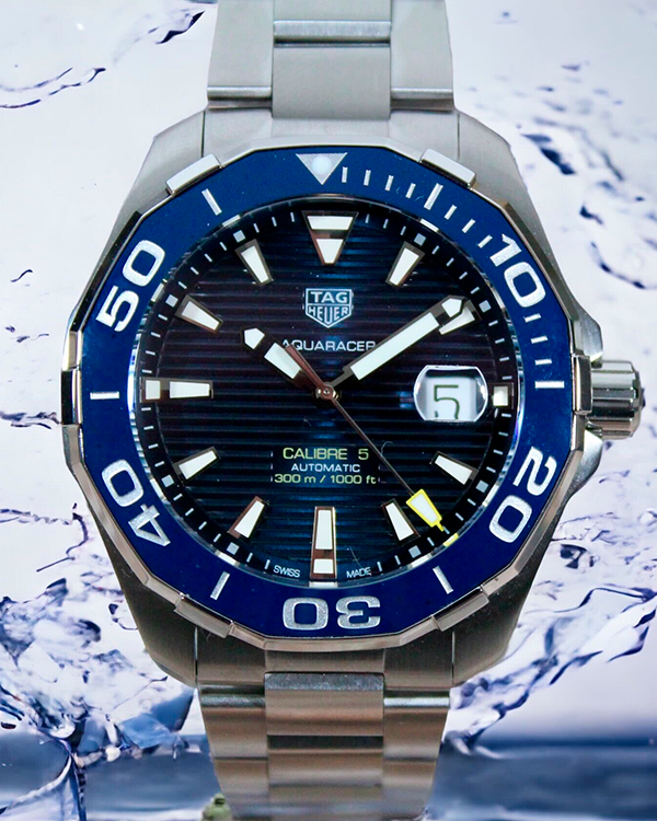 TAG Heuer Aquaracer 300M Calibre 5 Steel Blue Dial (WAY201B.BA0927)