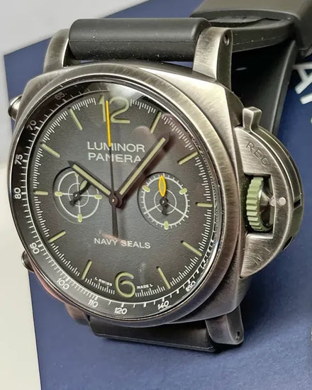 2023 Panerai Luminor Chrono Navy SEALs Edition 44MM Grey Dial Rubber Strap (PAM01409)