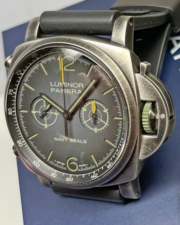 2023 Panerai Luminor Chrono Navy SEALs Edition 44MM Grey Dial Rubber Strap (PAM01409)