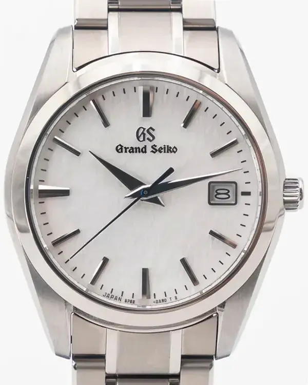 2025 Grand Seiko Heritage "Shinshu" 37MM Quartz White Dial Titanium Bracelet (SBGX355G)