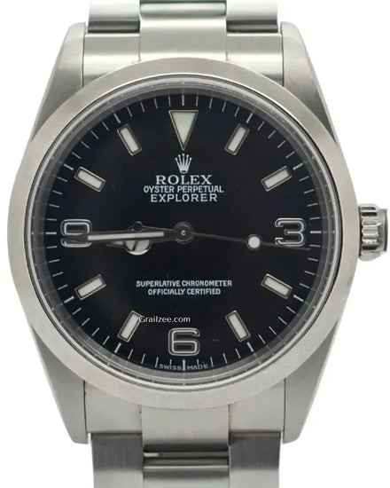 Rolex Explorer 36MM Black Dial Oyster Bracelet (114270)