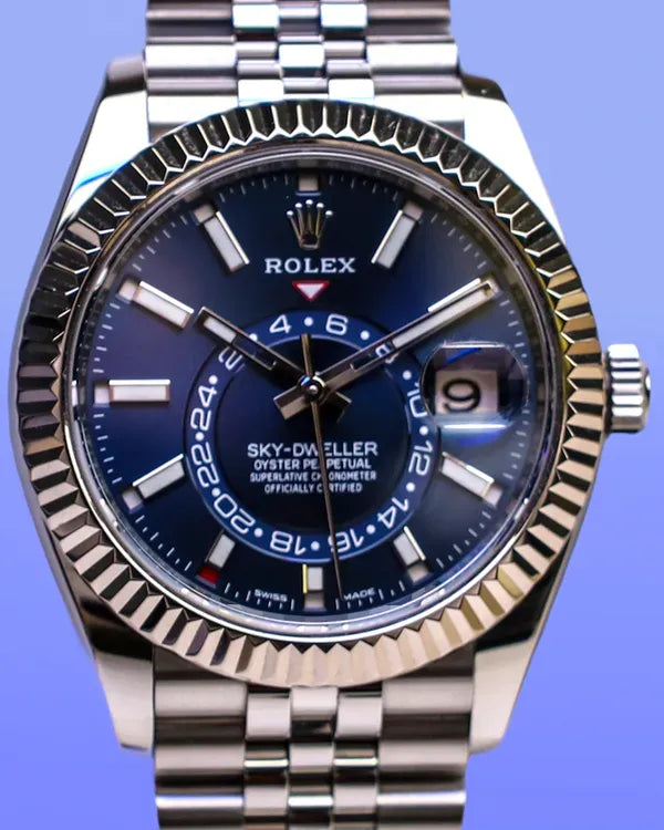 2022 Rolex Sky-Dweller 42MM Blue Dial Jubilee Bracelet (326934)