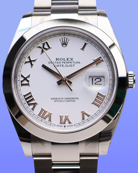 2025 Rolex Datejust 41MM White Dial Oyster Bracelet (126300)
