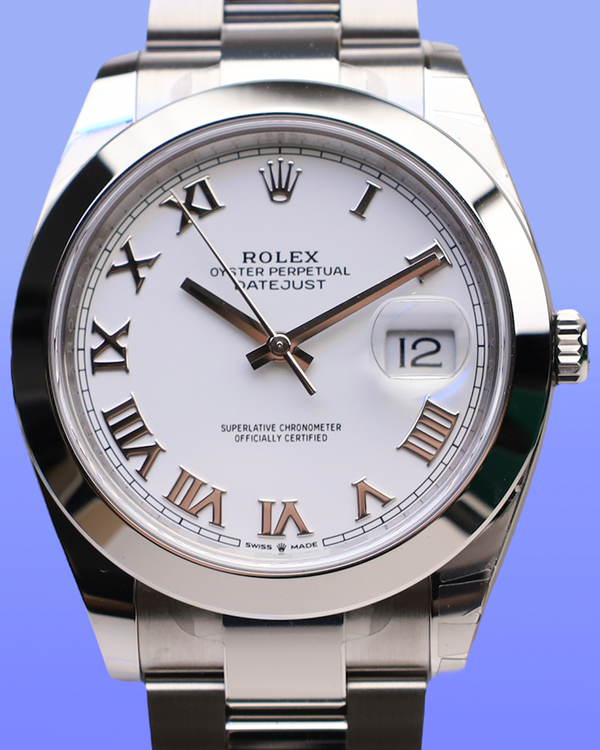 2025 Rolex Datejust 41MM White Dial Oyster Bracelet (126300)
