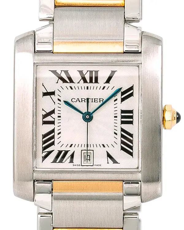 Cartier Tank Française 28MM White Dial Two-Tone Bracelet (W51005Q4)