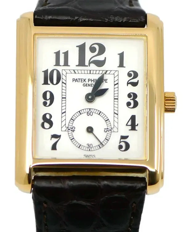 Patek Philippe Gondolo 27MM White Dial Leather Strap (5014J)