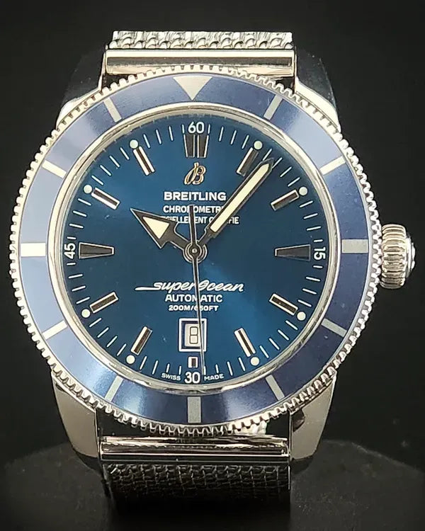 2019 Breitling Superocean Heritage 46MM Blue Dial Steel Bracelet (A1732016/C734)