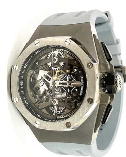 2018 Audemars Piguet Royal Oak Concept 44MM Skeleton Dial Rubber Strap (26587TI.OO.D010CA.01)