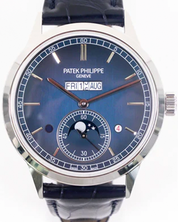 Patek Philippe Perpetual Calendar 41.3MM Blue Dial Leather Strap (5236P-001)