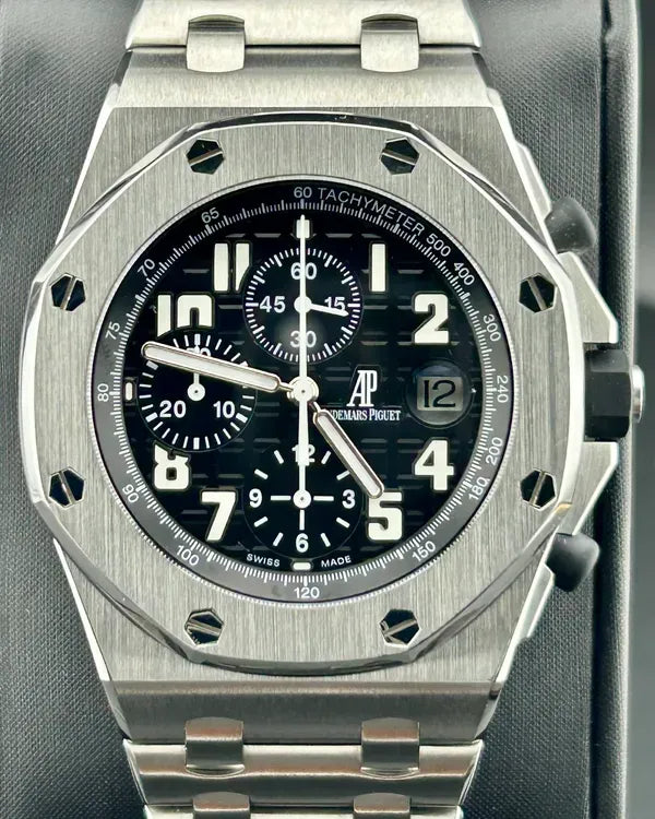 2015 Audemars Piguet Royal Oak Offshore Chronograph 42MM Black Dial Steel Bracelet (26020ST.OO.D001IN.01.A)