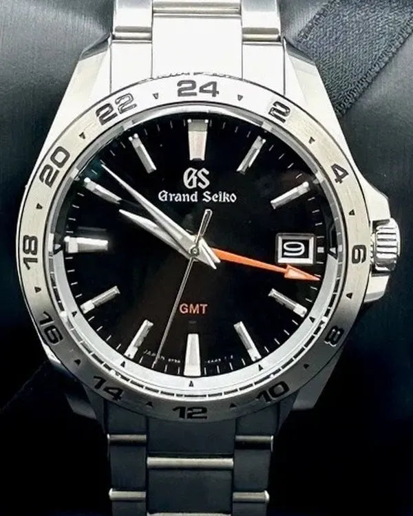 Grand Seiko Sport 39MM Quartz Black Dial Steel Bracelet (SBGN003)