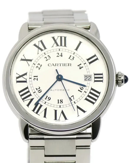Cartier Ronde De Cartier Solo 42MM White Dial Steel Bracelet (W6701011)